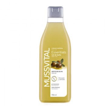 mussvital gel bano aceite de oliva 750 ml